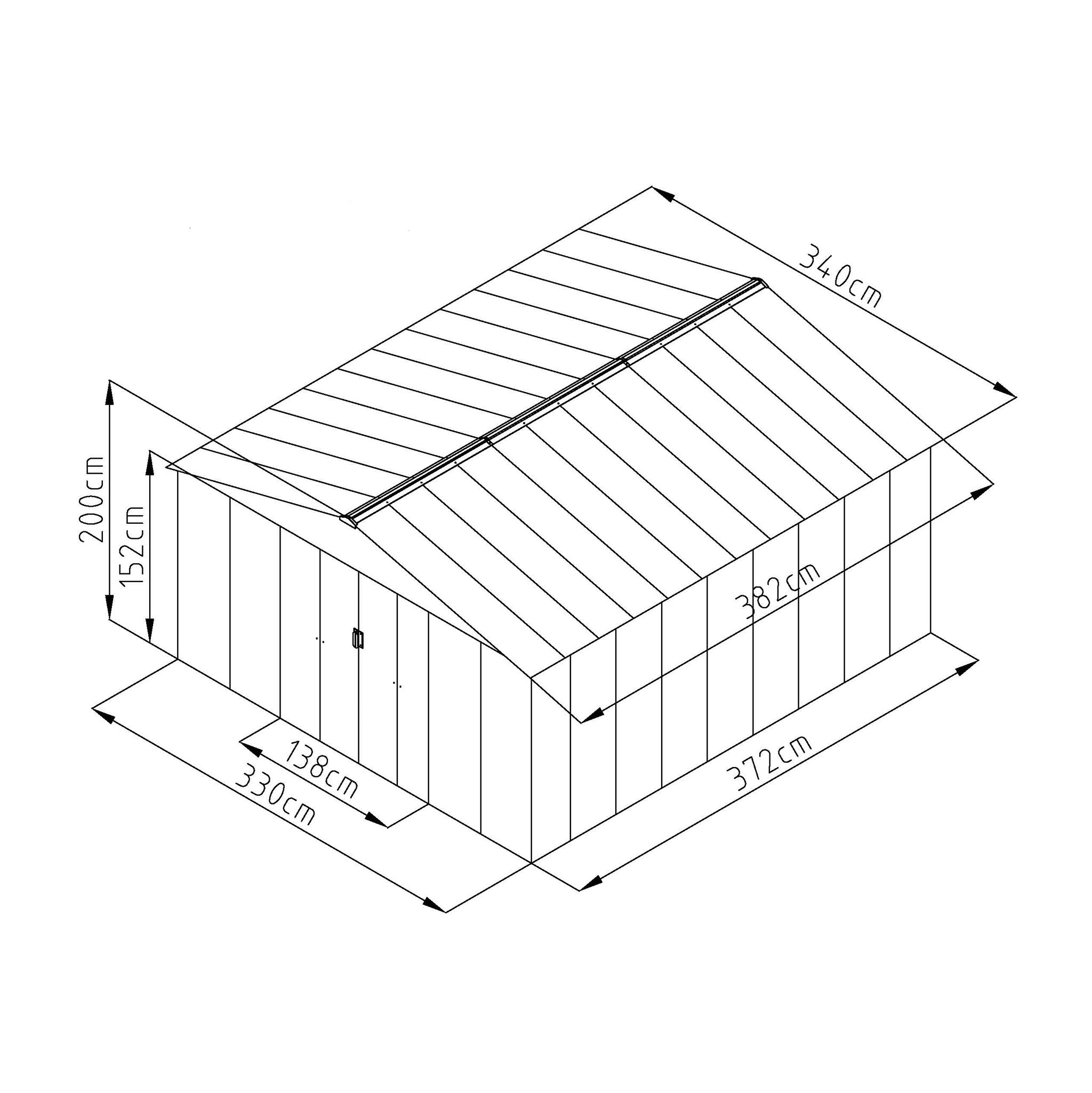 Fornorth Garden Shed, 12.99m2