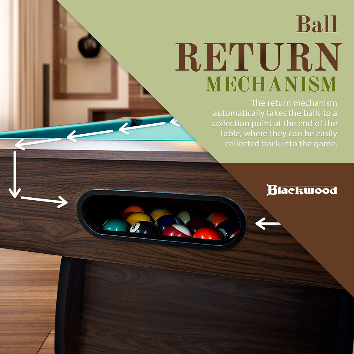 Blackwood Pool Table Official 8'