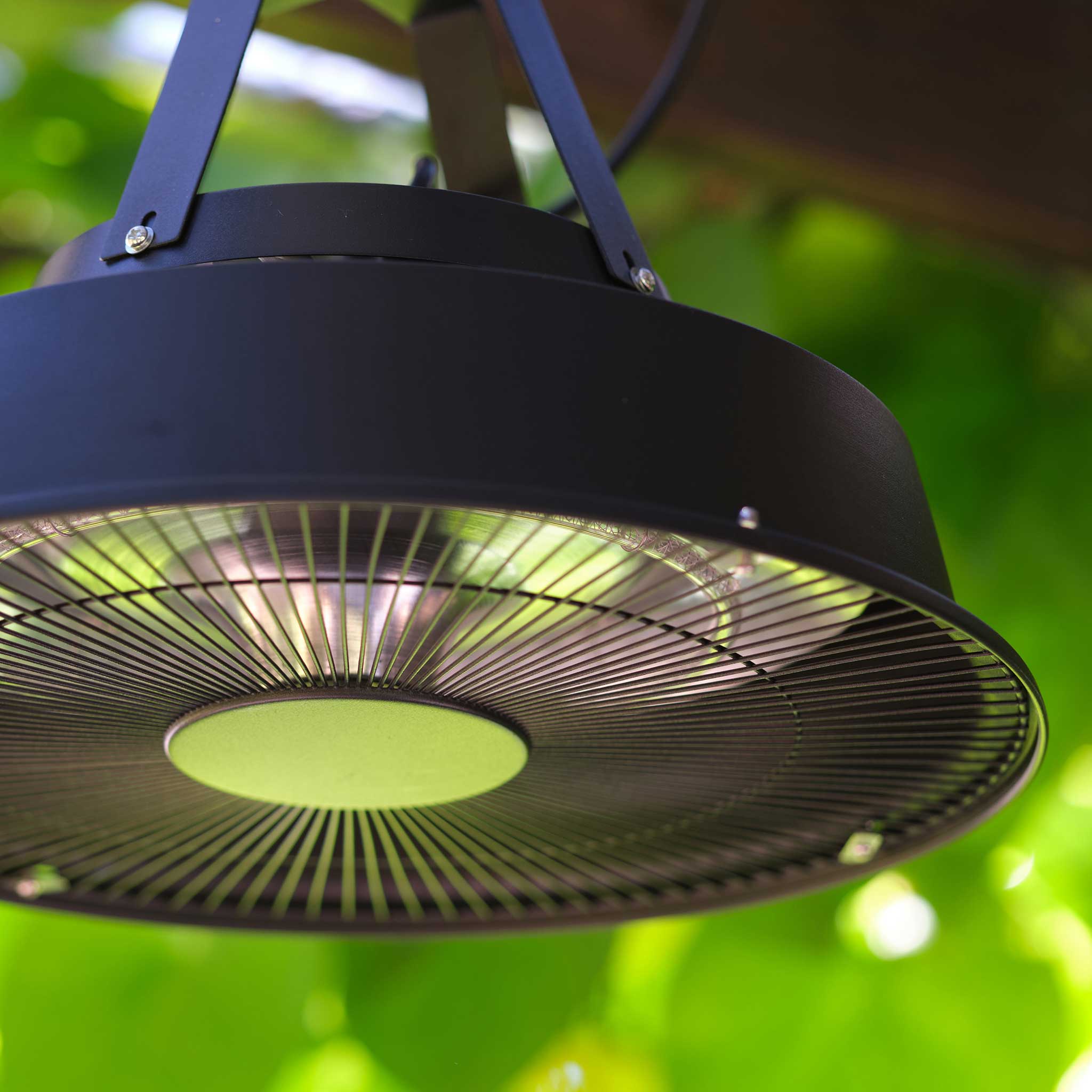 Fornorth Patio Heater Ceiling Heater Comfort 1500W, black