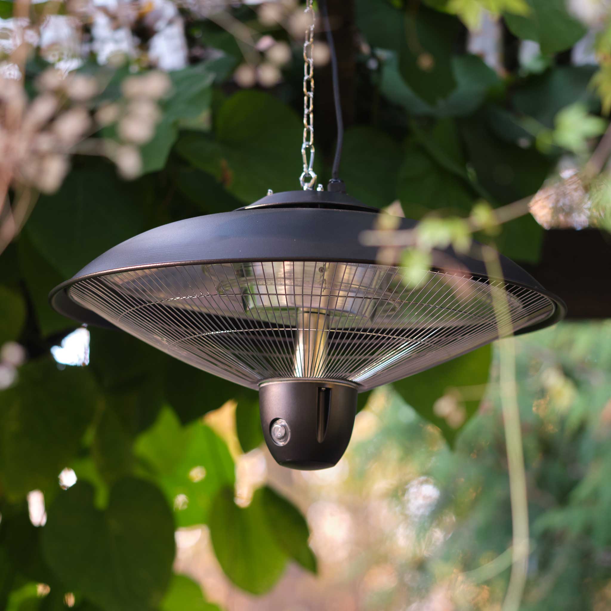 Fornorth Patio Heater Ceiling Heater Deluxe 2000W remote control, black