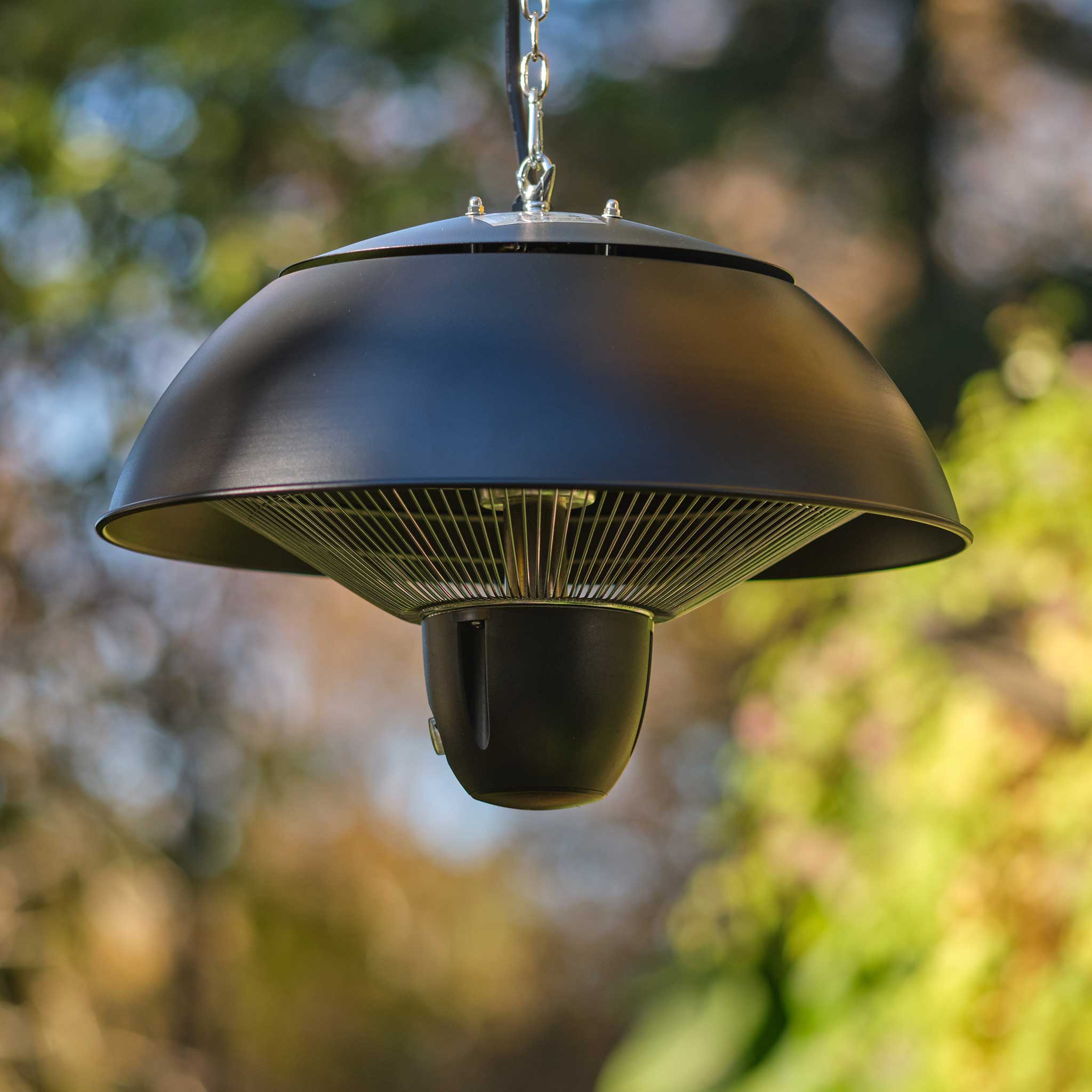 Fornorth Patio Heater Ceiling Heater Original 1500W remote control, black