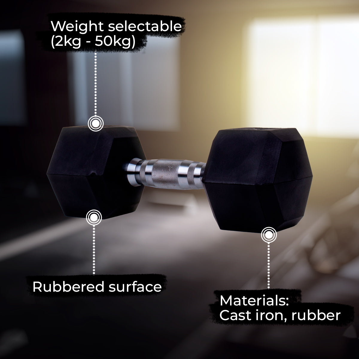 Core Dumbbell Hex (2-50kg)