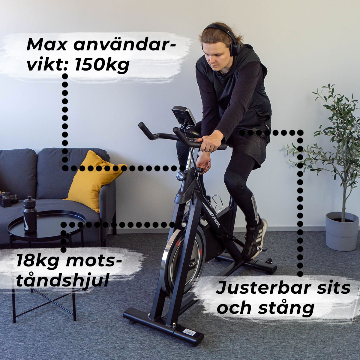 Nordcore Spinningcykel Core 1800