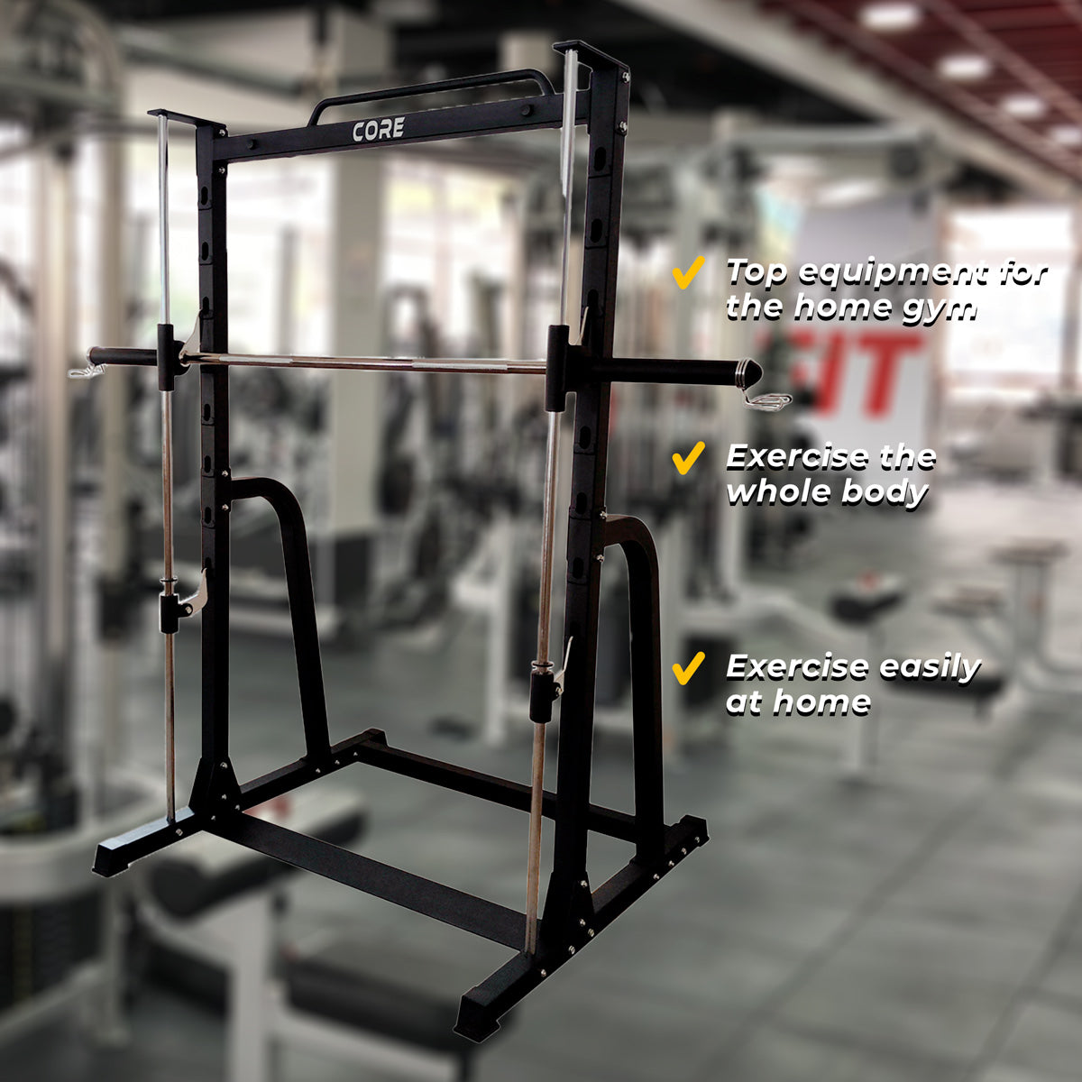 Core Smith Machine Half Rack Squat rack