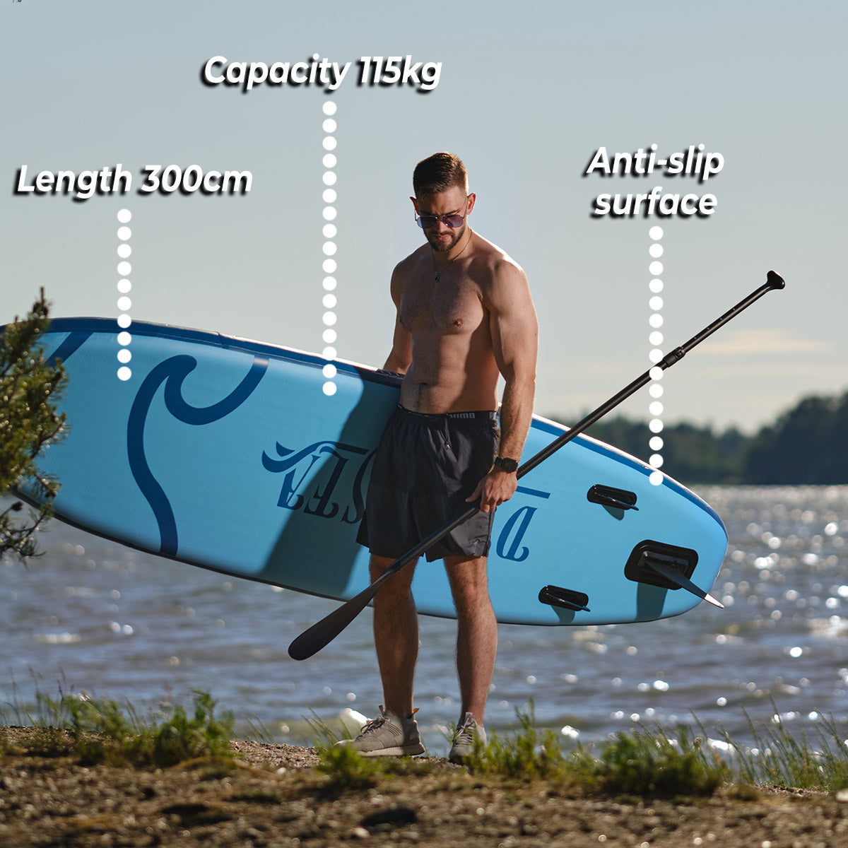 Deep Sea 2 x SUP Board Set Kayak Pro 300cm