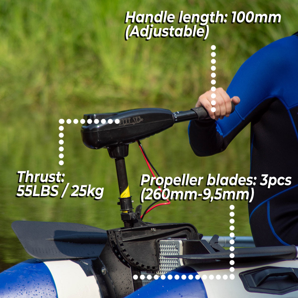 Deep Sea Electric Outboard Motor 55LBS