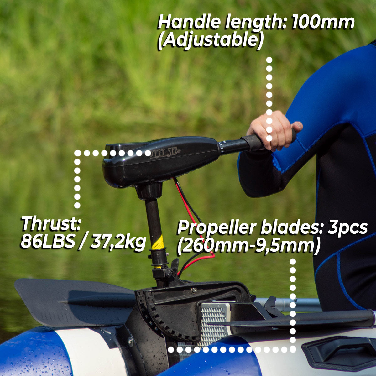 Deep Sea Electric Outboard Motor 86LBS