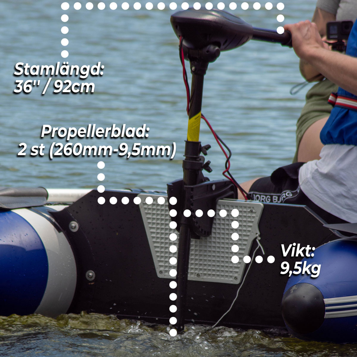 Deep Sea Elektrisk båtmotor Cruise 36LBS