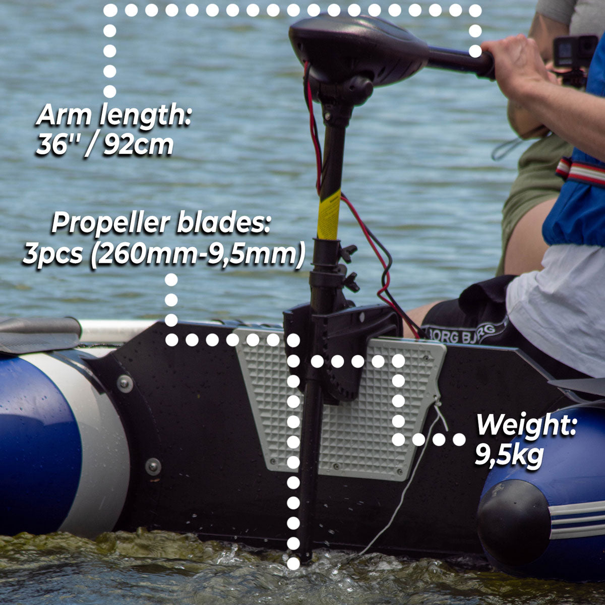 Deep Sea Electric Outboard Motor Cruise 86lbs