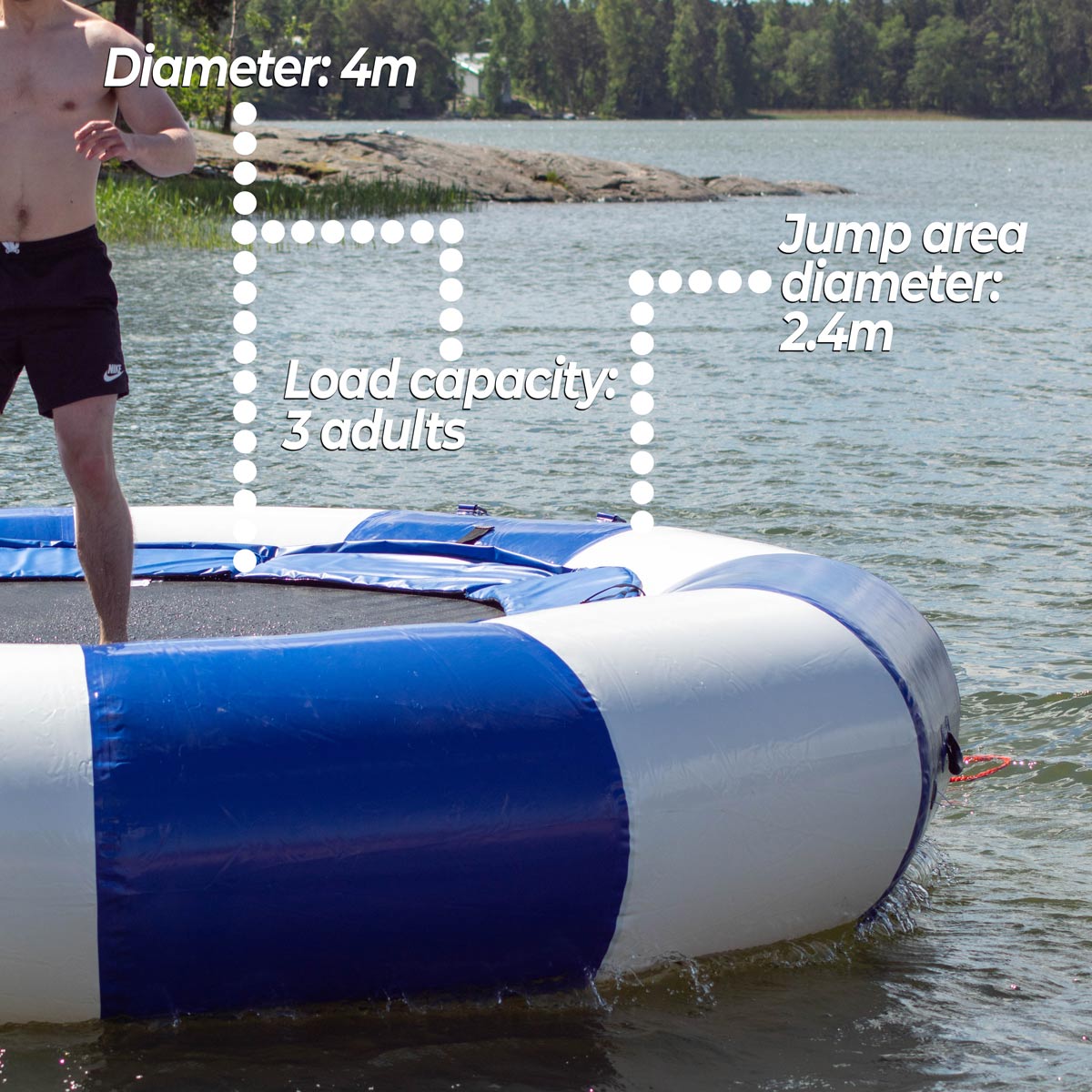 Deep Sea Water Trampoline Deluxe 4M