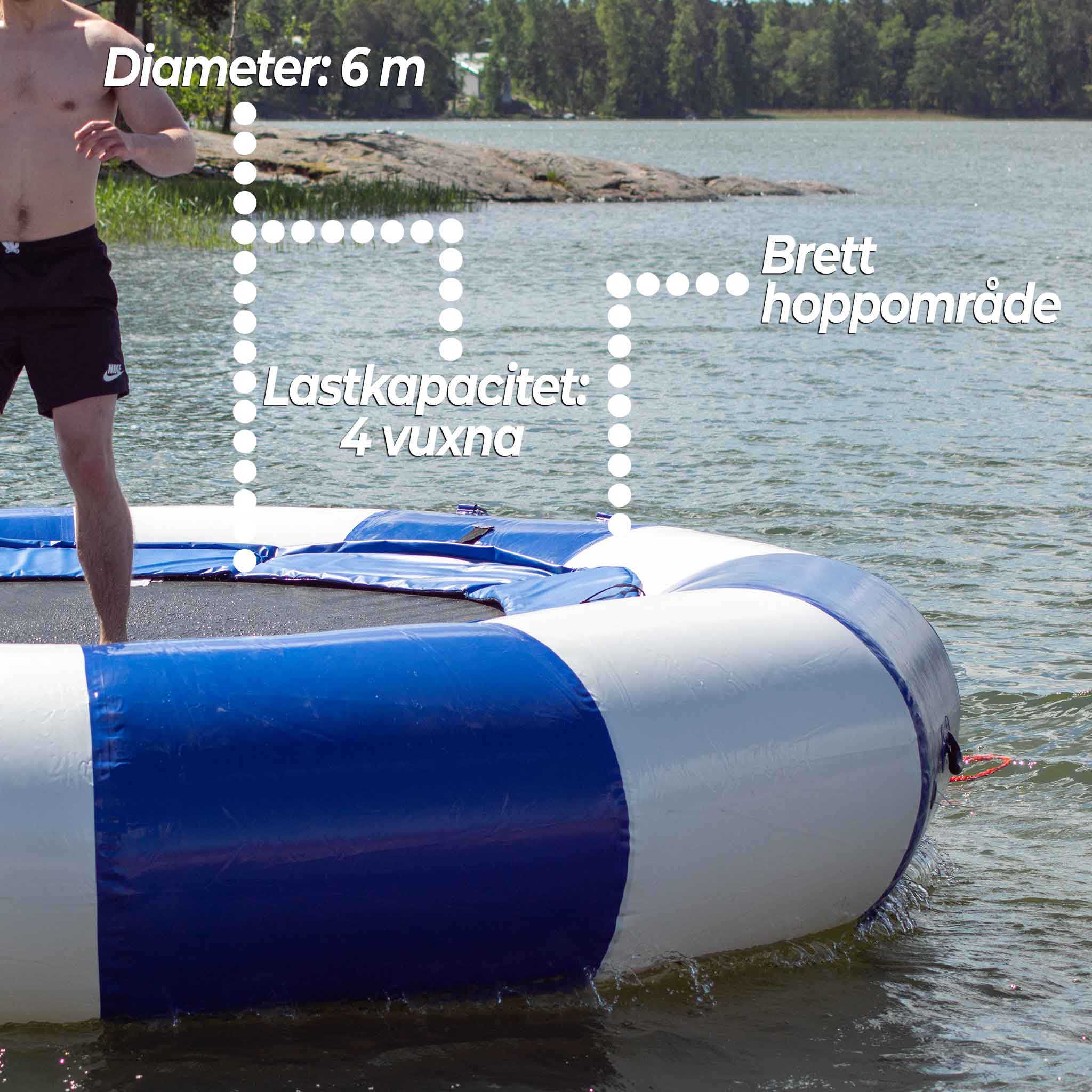 Deep Sea Vattenstudsmatta Deluxe 6m