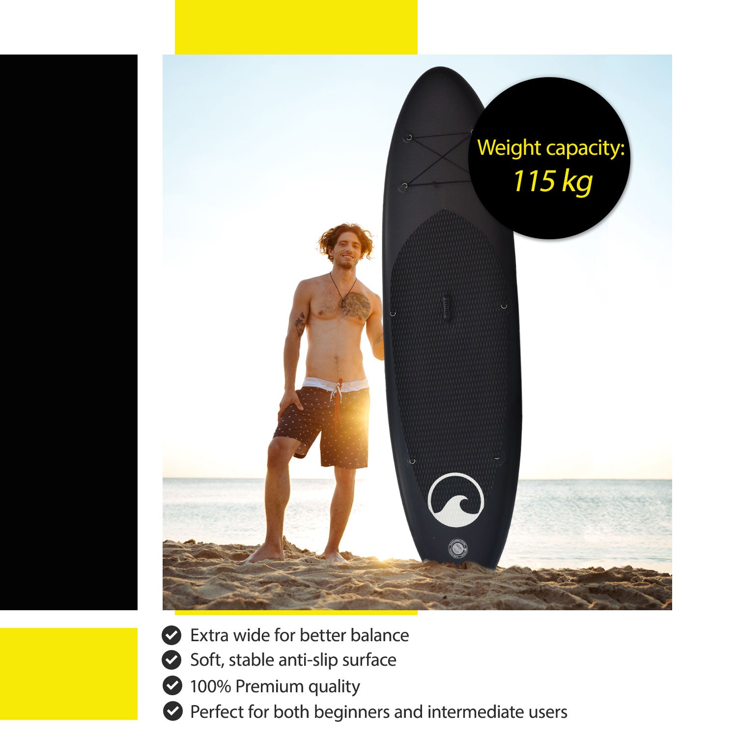 Deep Sea SUP Board Set Pro (300cm), black
