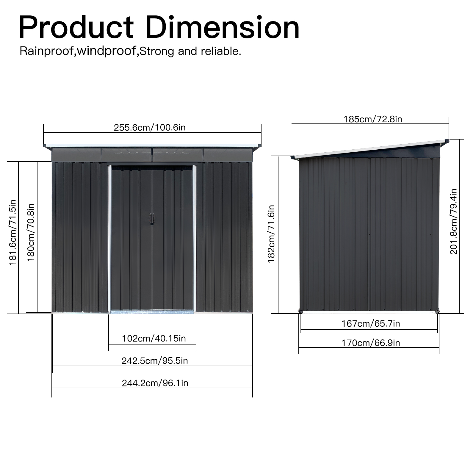 Fornorth Garden Shed Polar 4.76 m2