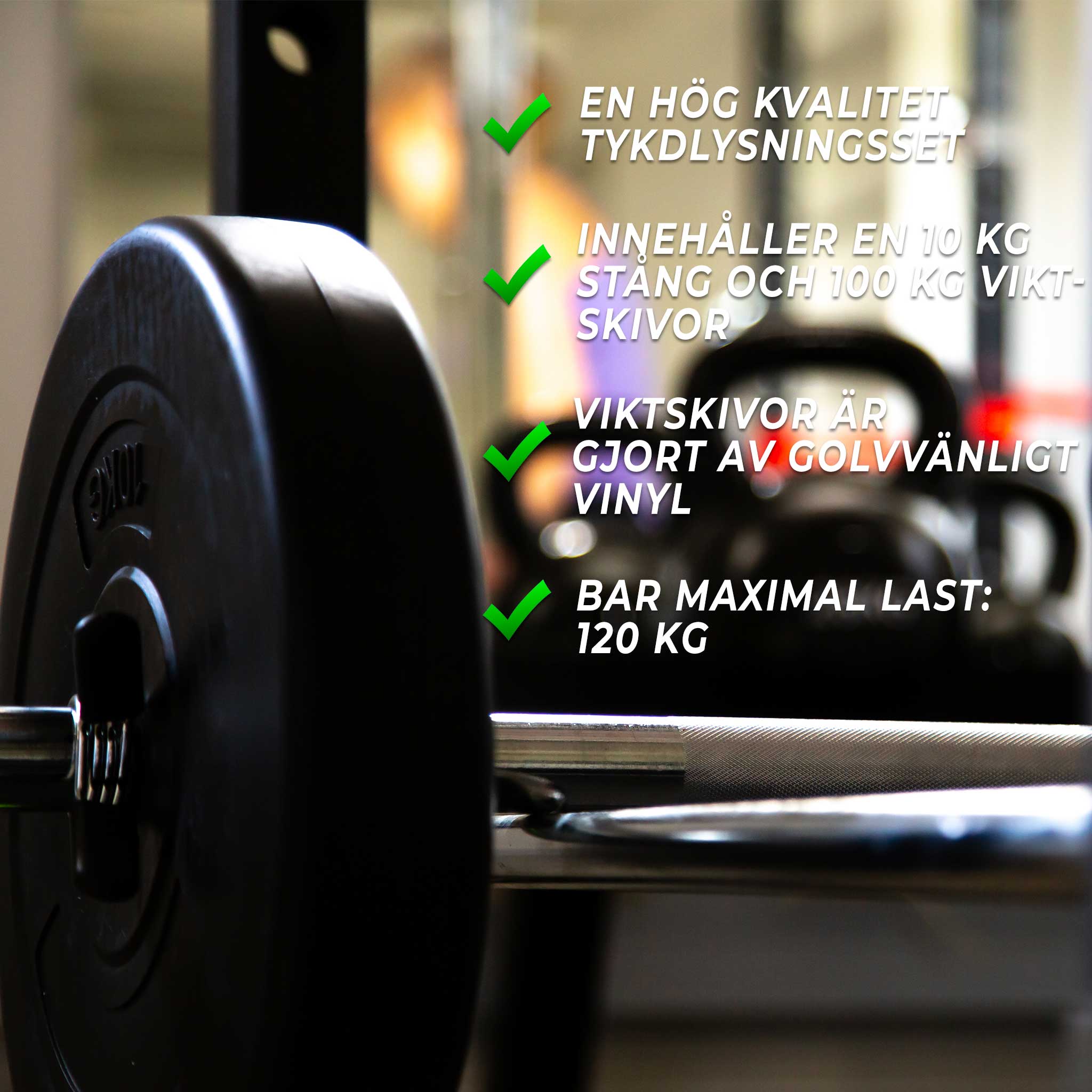Fit`n Shape Skivstångsset 110 kg