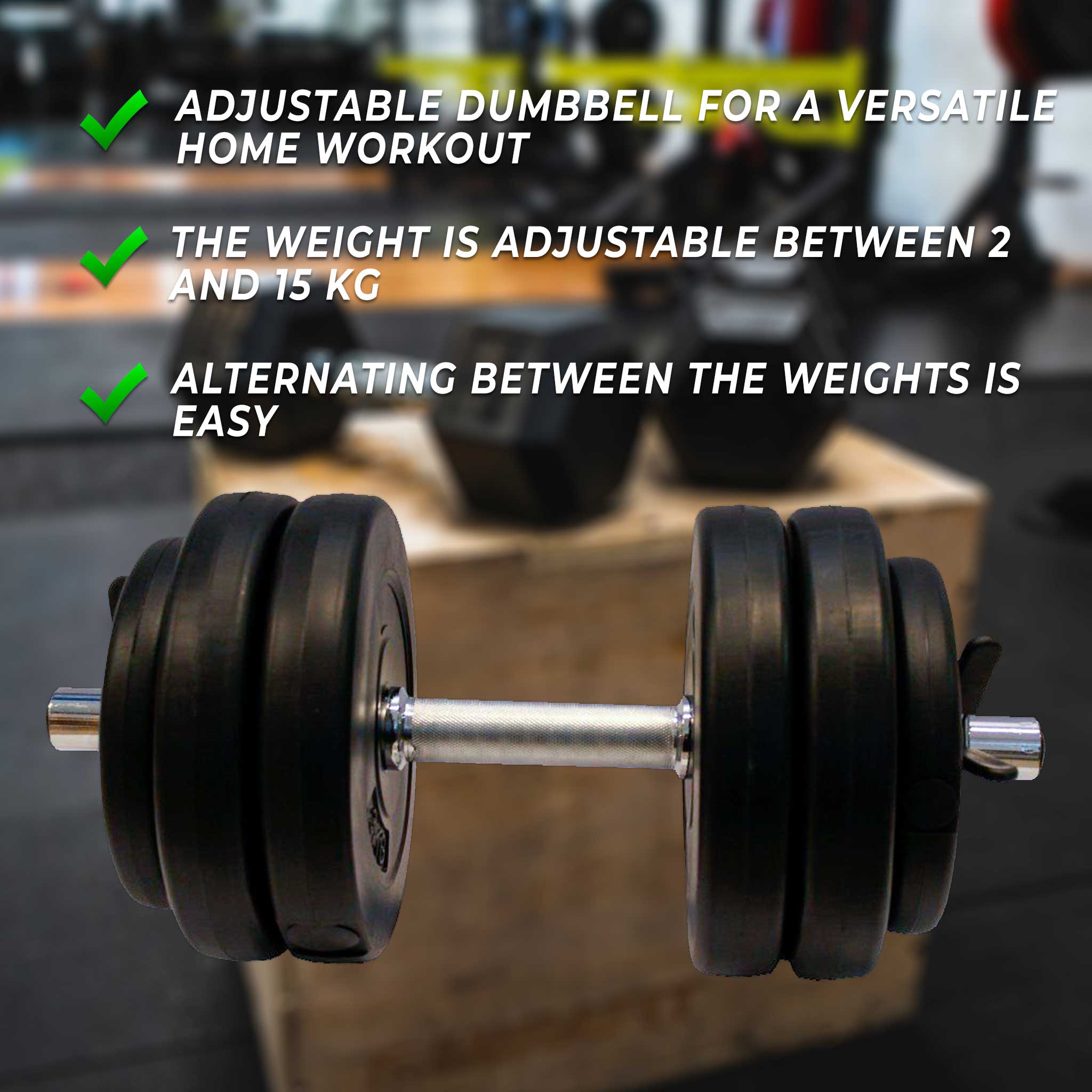 Fit'n Shape Adjustable Dumbbell 15kg