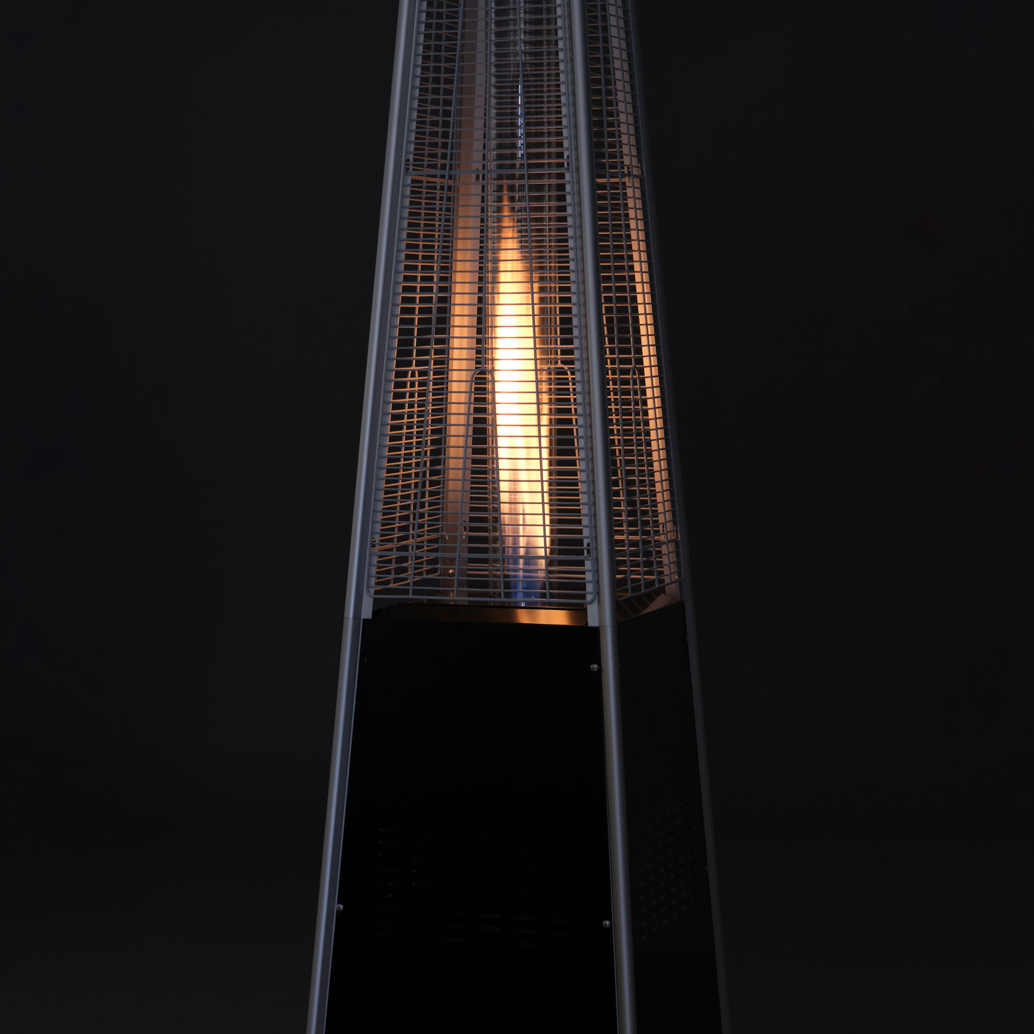 Fornorth Patio Heater Pyramid 13kW gas powered, black