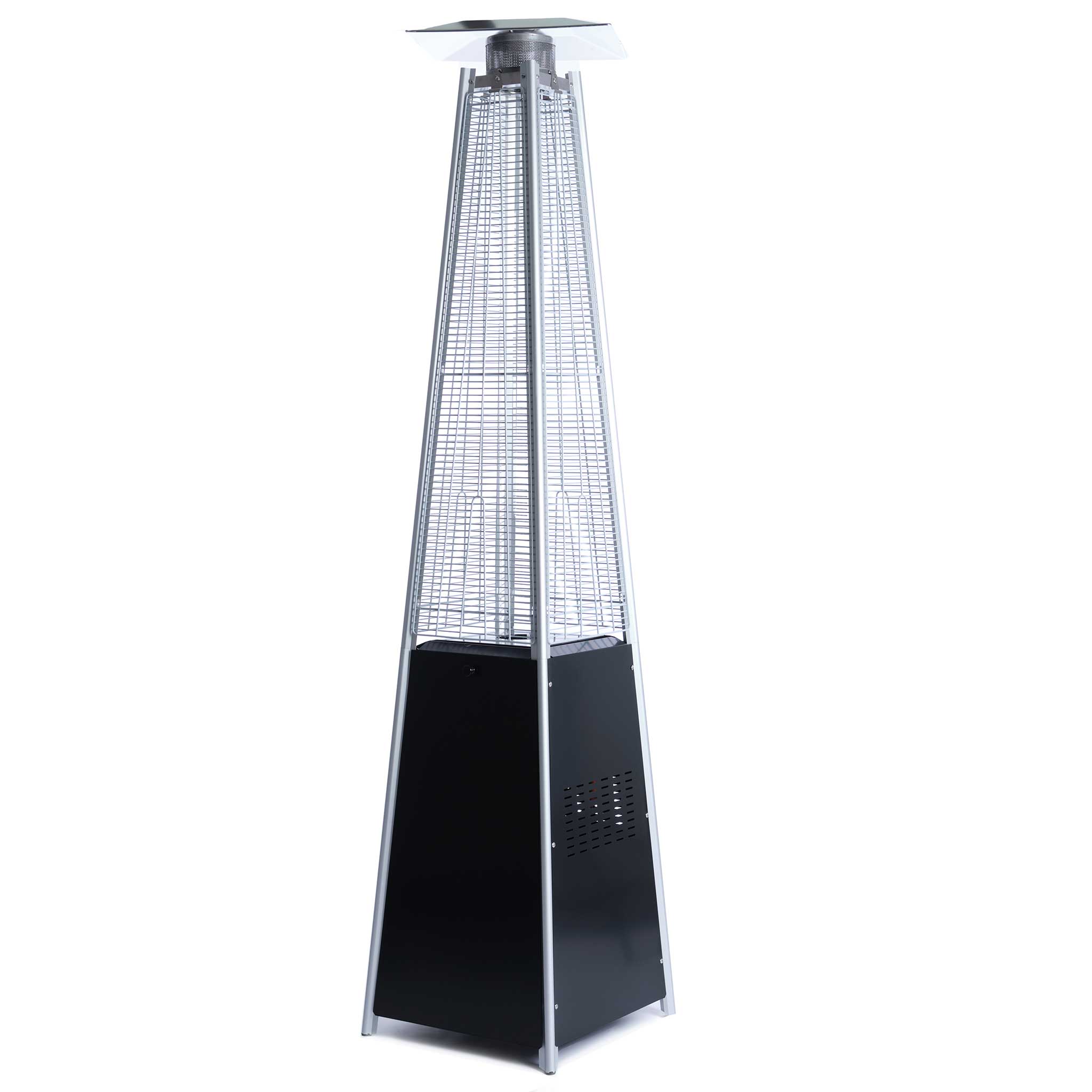 Fornorth Terrasverwarmer Pyramid 13kW Gasvermogen, zwart