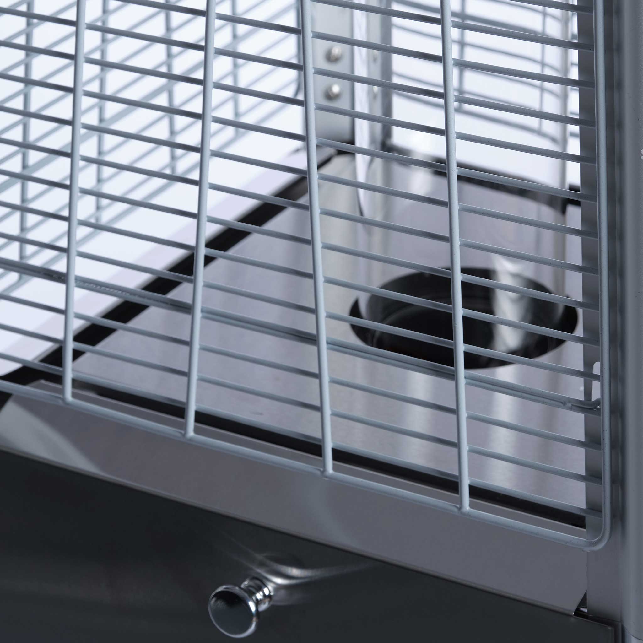 Fornorth Chauffage d'extérieur Pyramid 13kW alimenté au gaz, acier inoxydable
