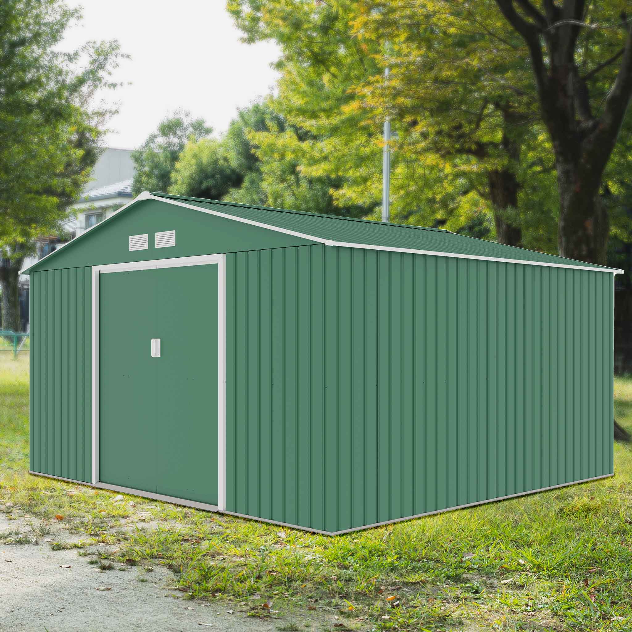 Fornorth Abri de Jardin, 10.85m2, Vert
