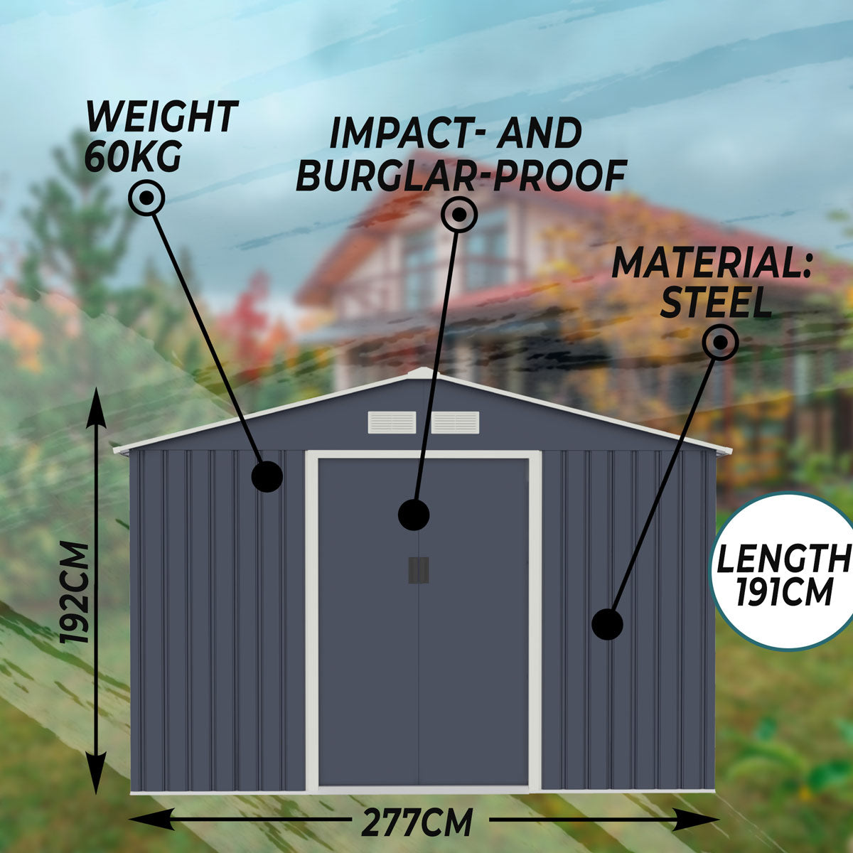 Fornorth Garden Shed, 5.29m2