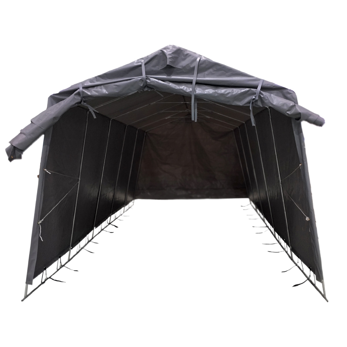 Fornorth Tente garage 2x3m, gris foncé