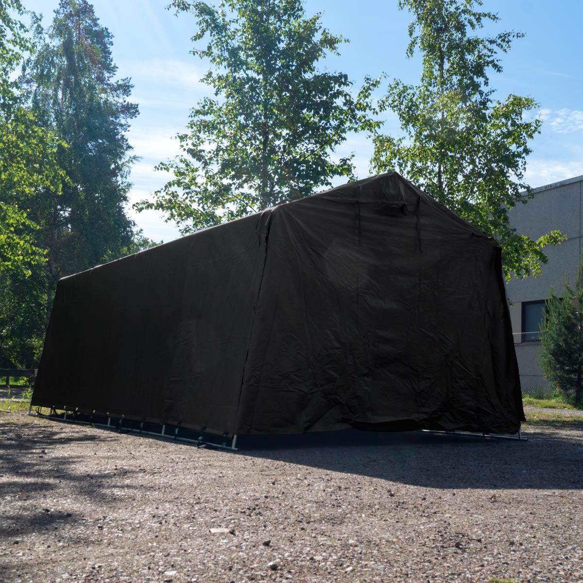 Fornorth Pārnēsājama Garāža 2.7x5.1m, melna