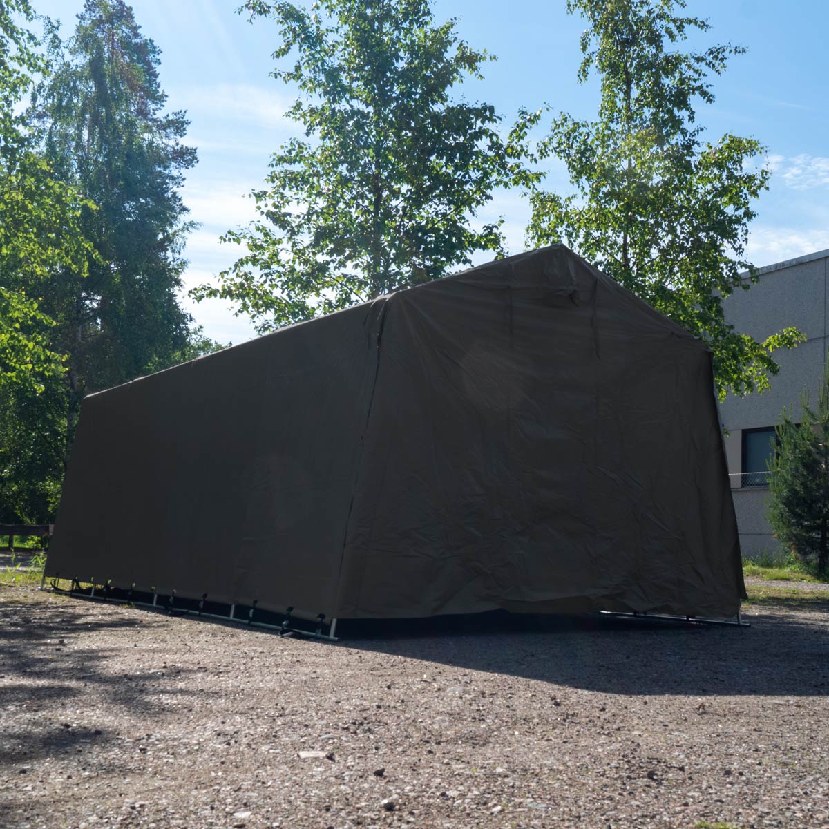 Fornorth Portatīvais Garāža 2.7x5.1m, tumši pelēks
