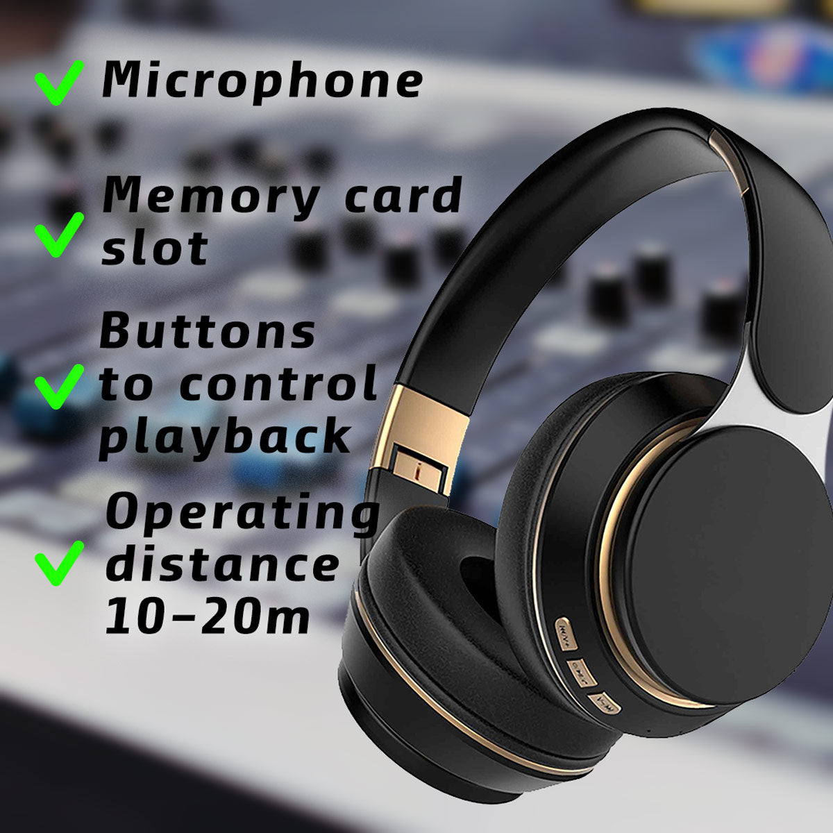 Kuura Bass Wireless Headphones, Black