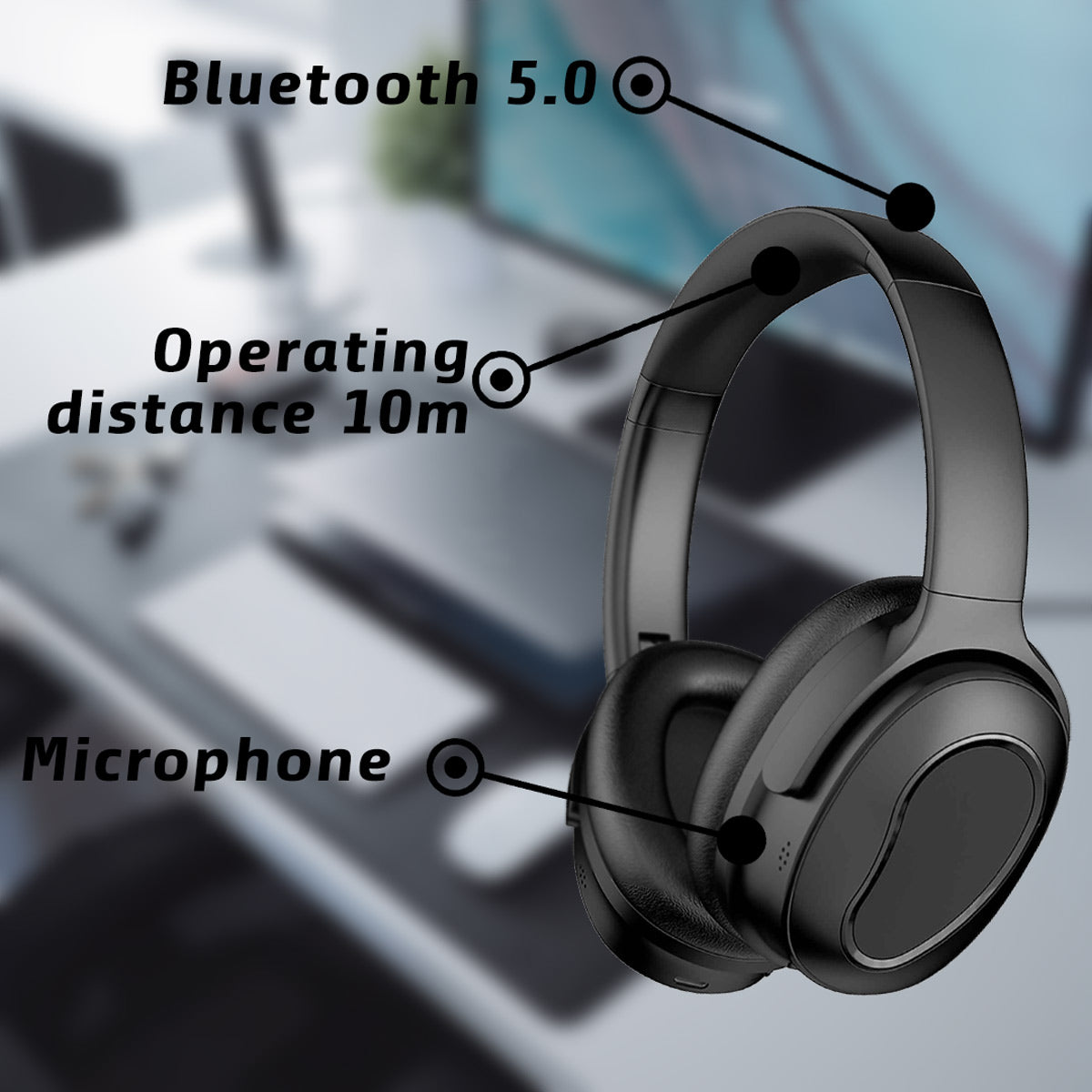 Kuura Bass Pro Wireless ANC Headphones