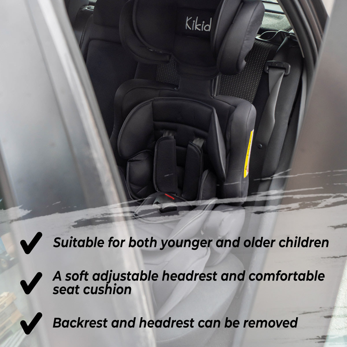 Kikid Car Seat Basic Red, 9-36 kg