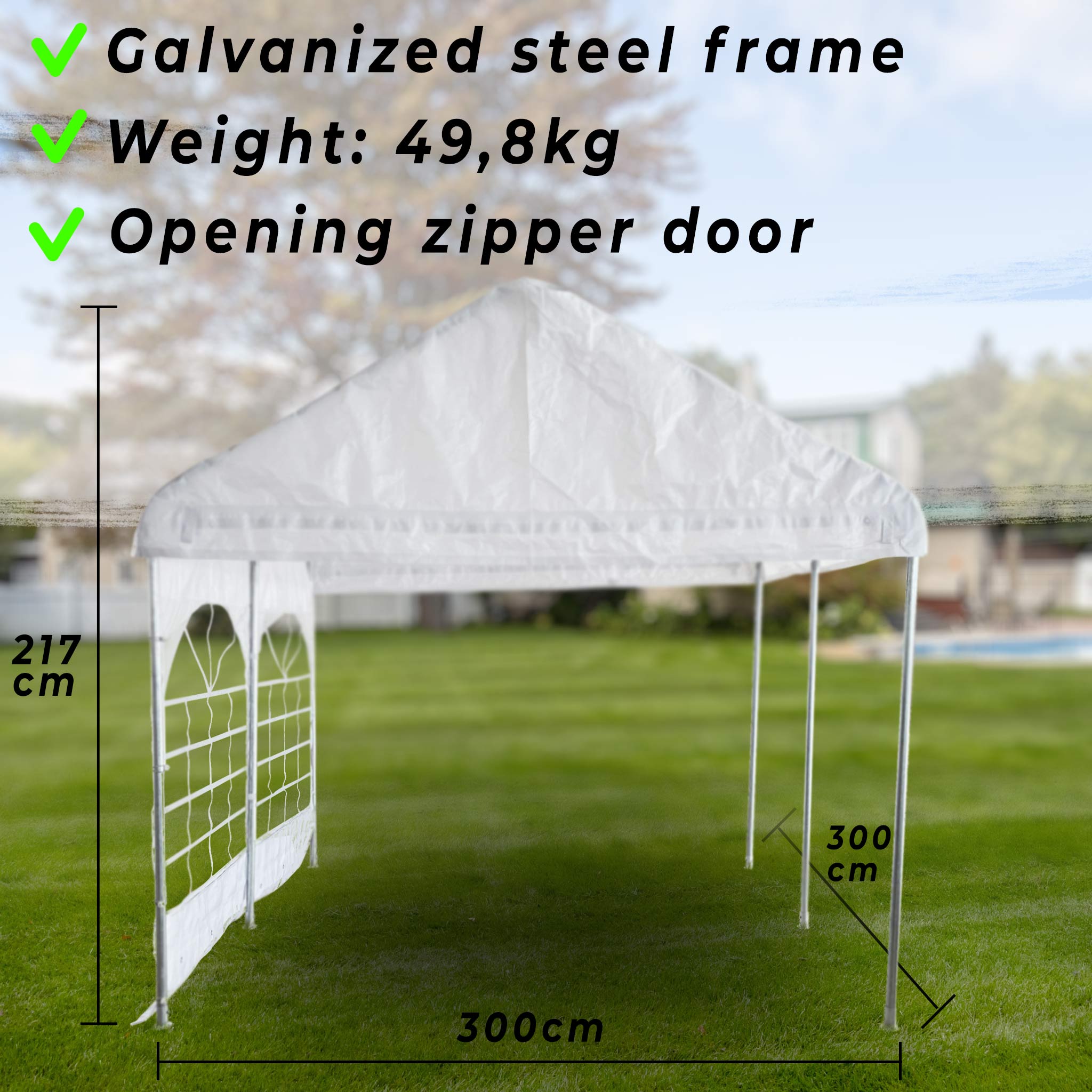 Lykke Marquee 3x3m Premium