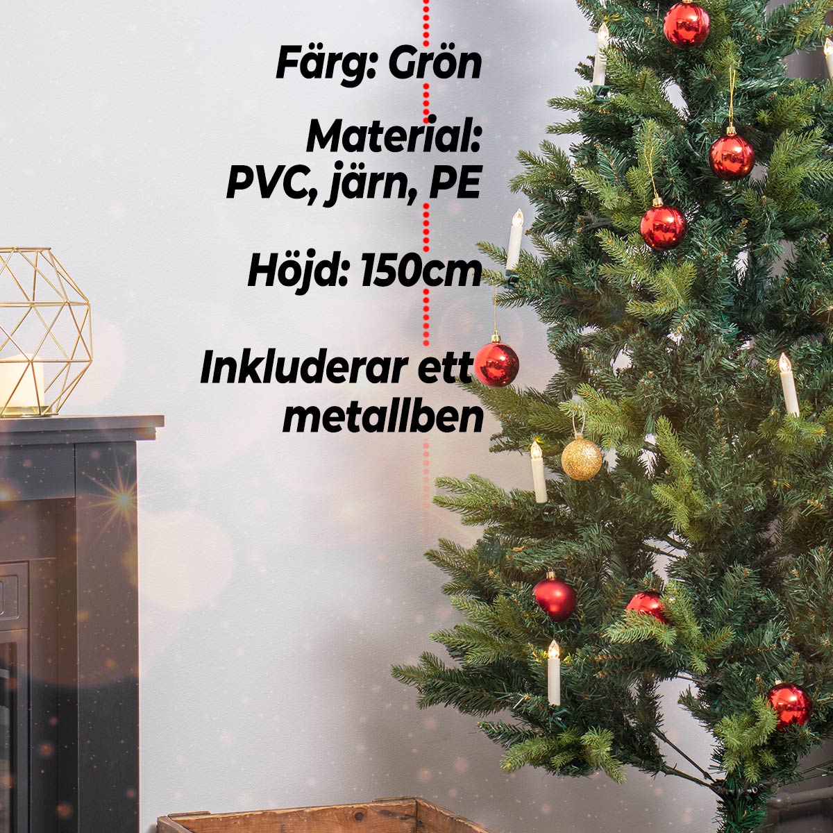 Lykke Julgran Deluxe 150cm