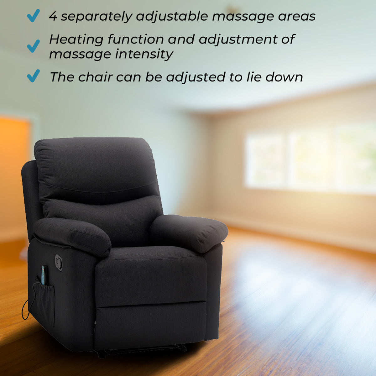 Lykke Massage Chair, black
