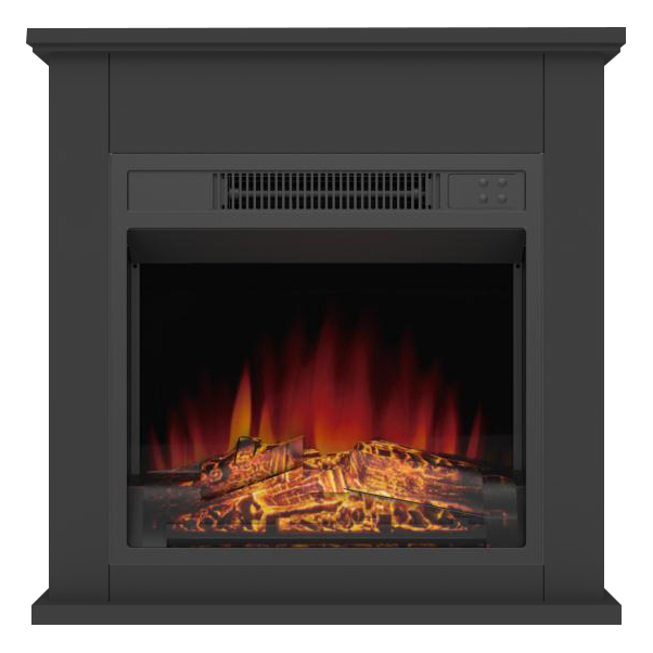 Lykke Electric Fireplace S, 2000W, Black