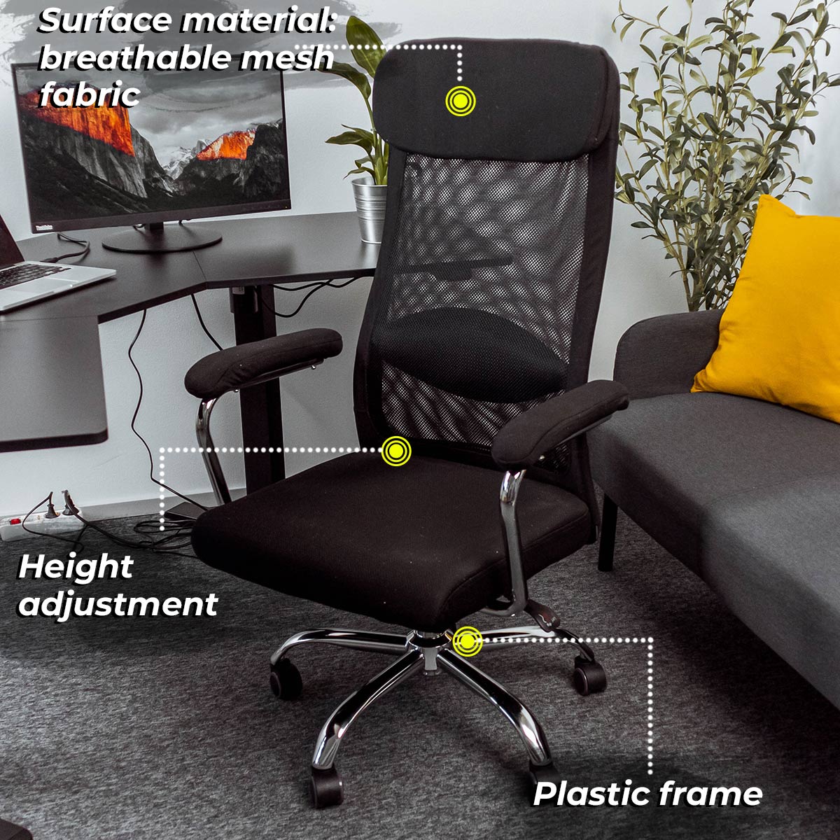 Lykke Office Chair Office, Black