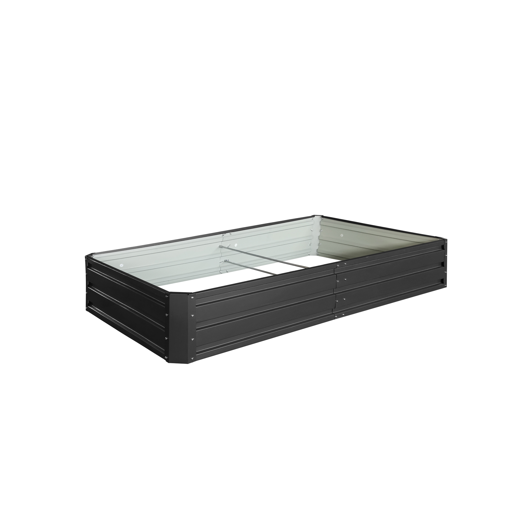 Lykke Paaugstinātā Dārza Dobes 120x60x56cm, Melna