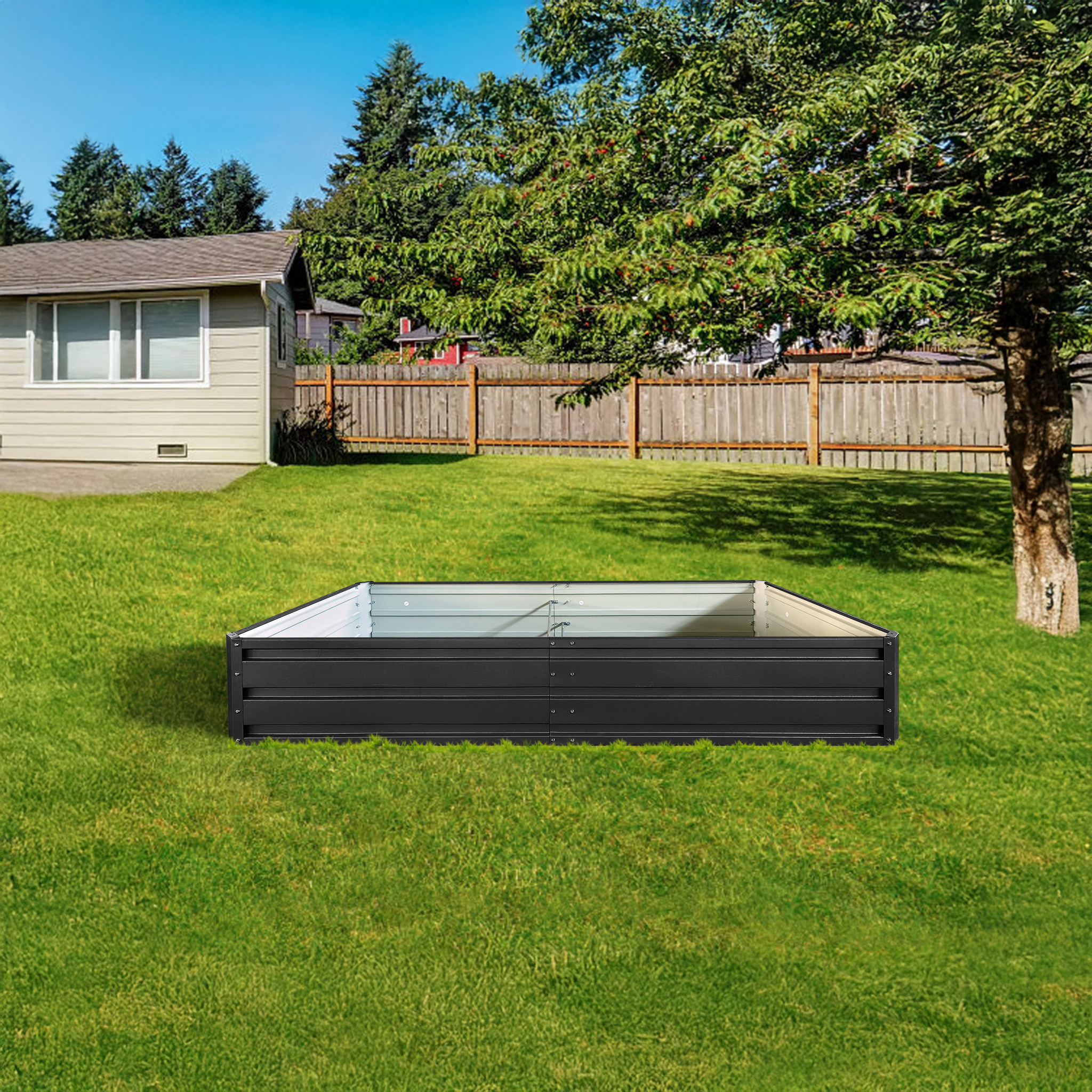 Lykke Planter Box 240x120x30cm, Black
