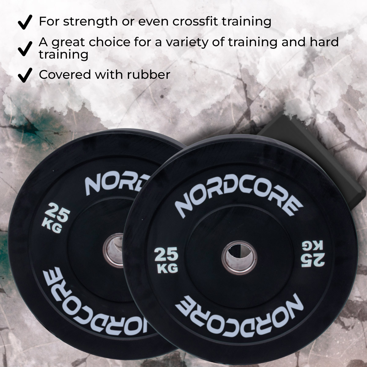 Nordcore Weight Plate Bumper Core (5-25kg), pair