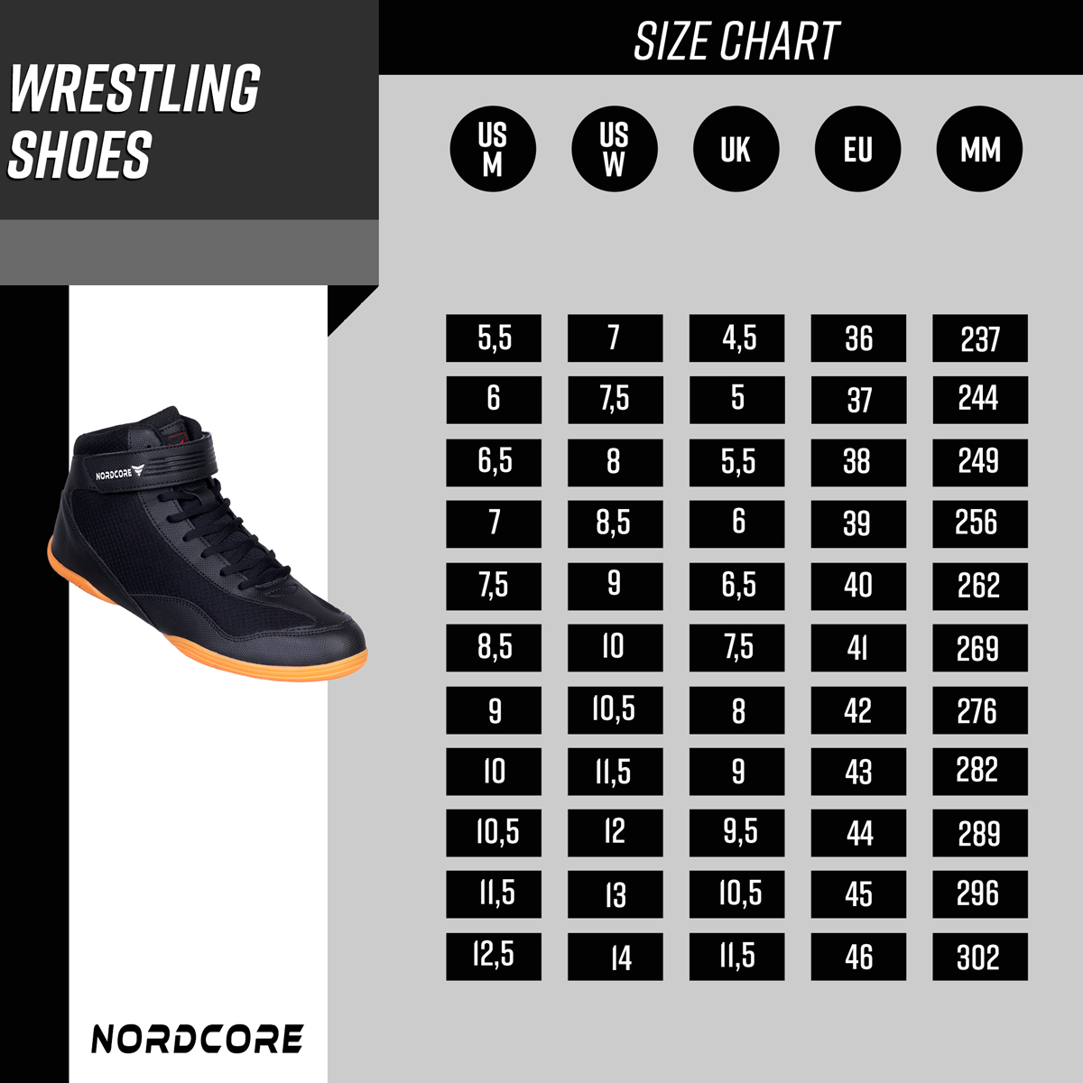 Nordcore Wrestling Shoes Core