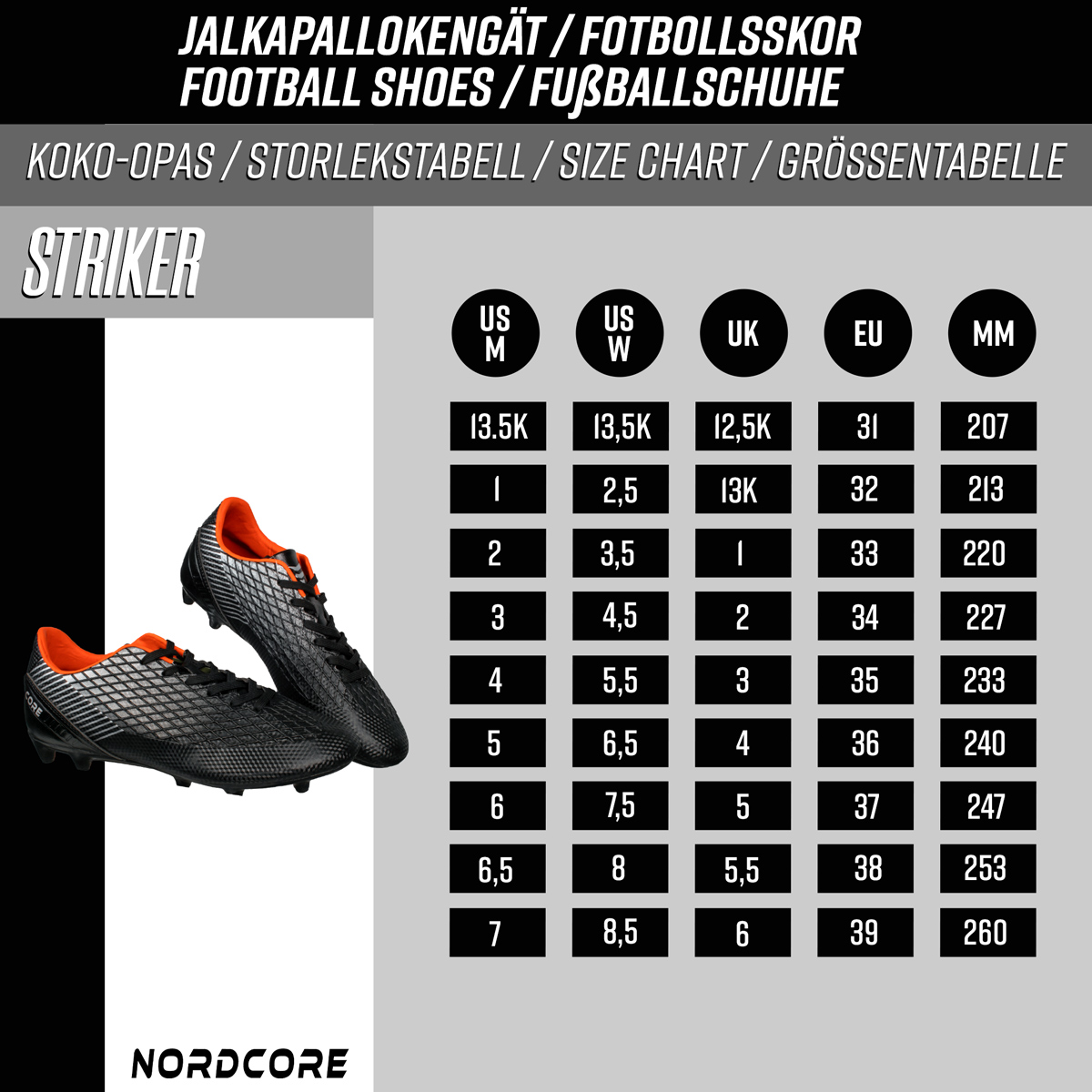 Core Fotbollsskor JR Striker