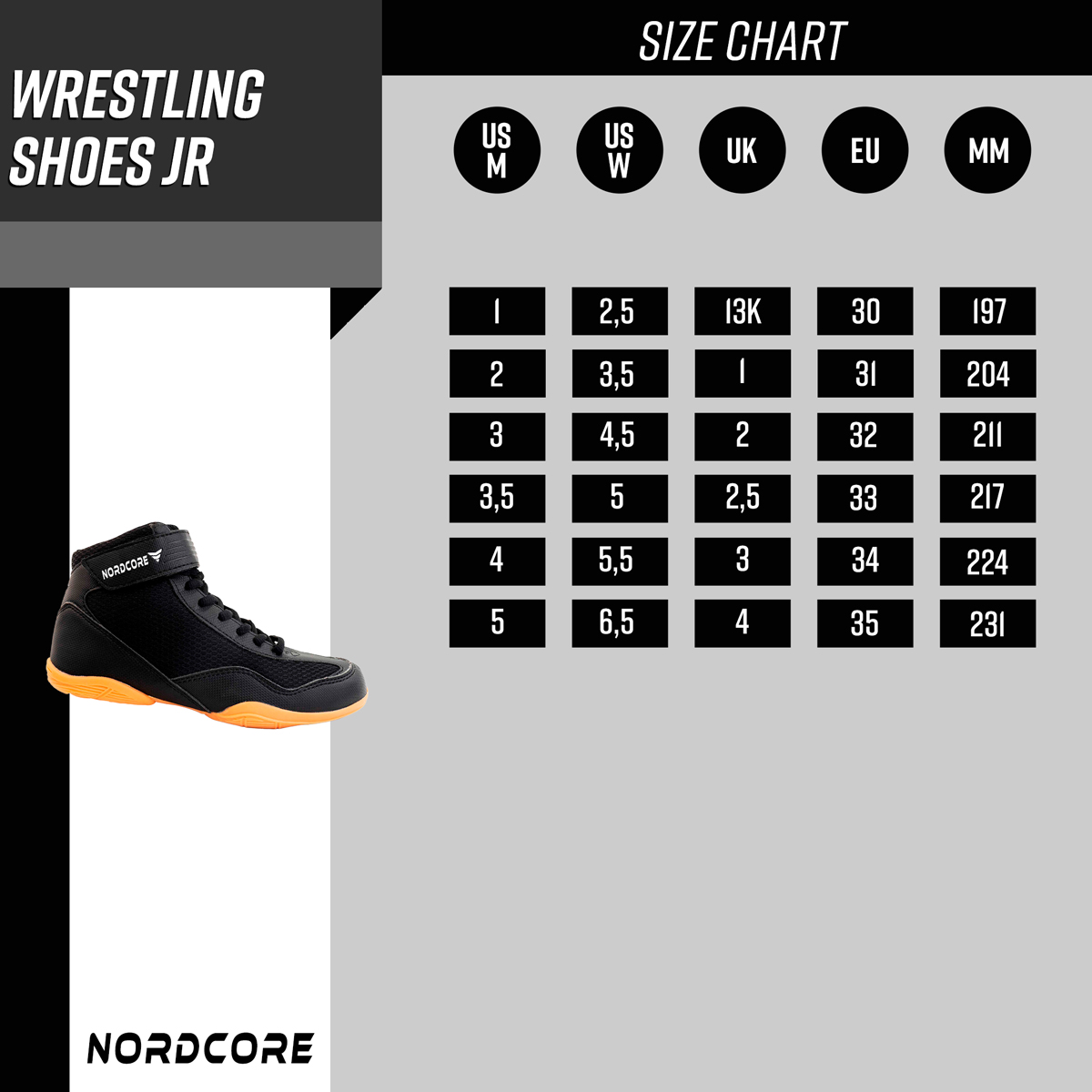 Nordcore Wrestling Shoes Core - Kids