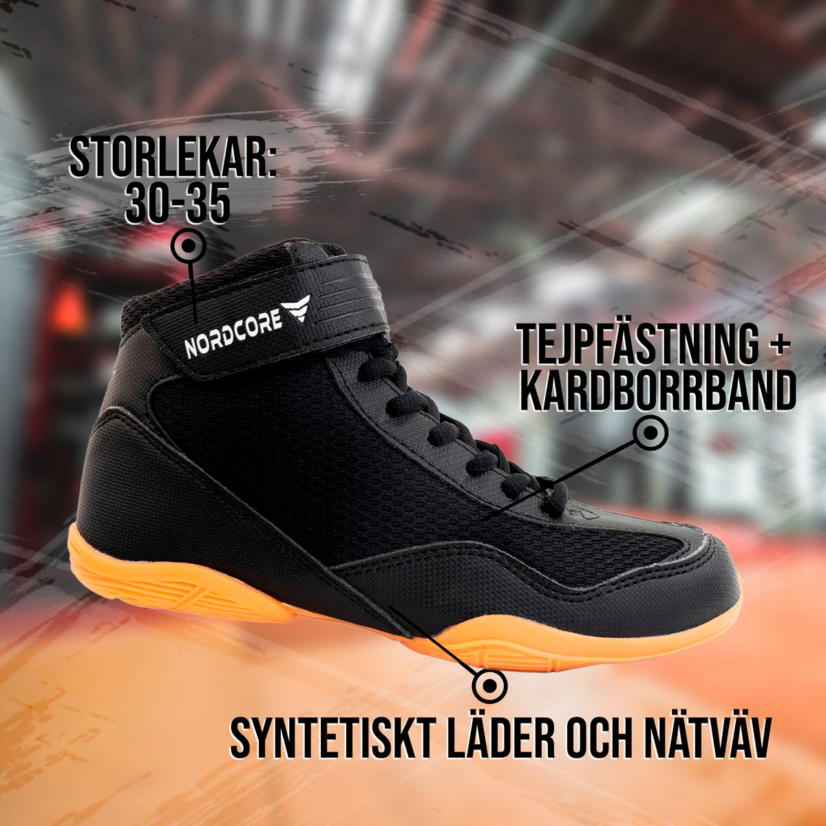 Nordcore Brottarskor Core för ungdomar