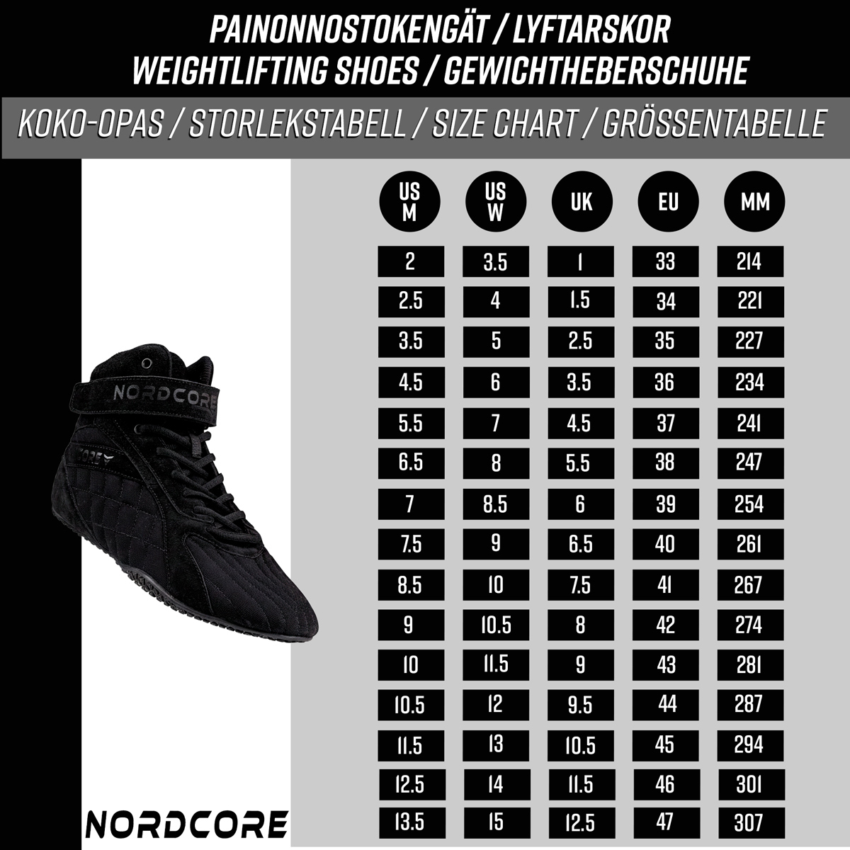Nordcore Bodybuilding Shoes Core Beast