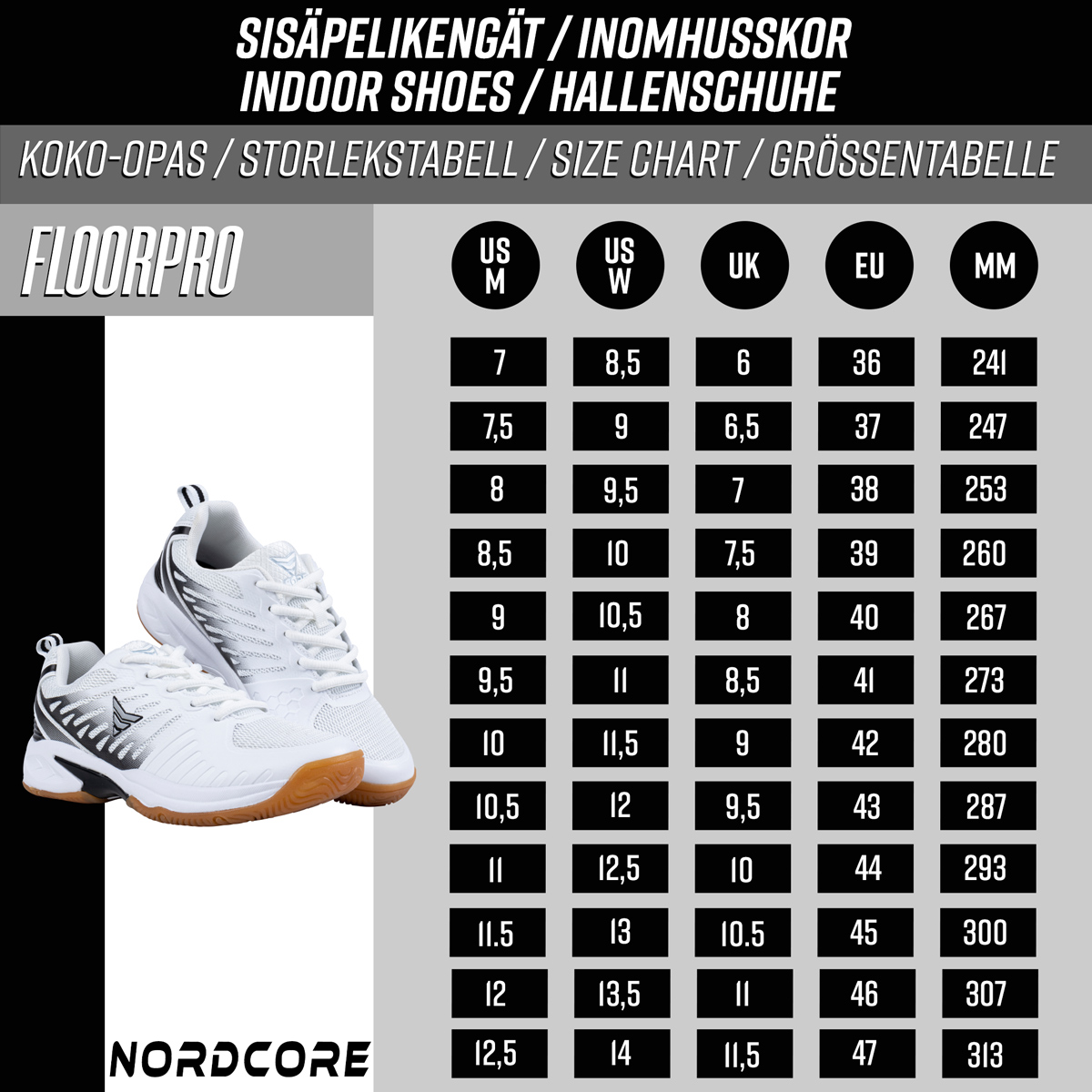 Core Hallenschuhe Floorpro