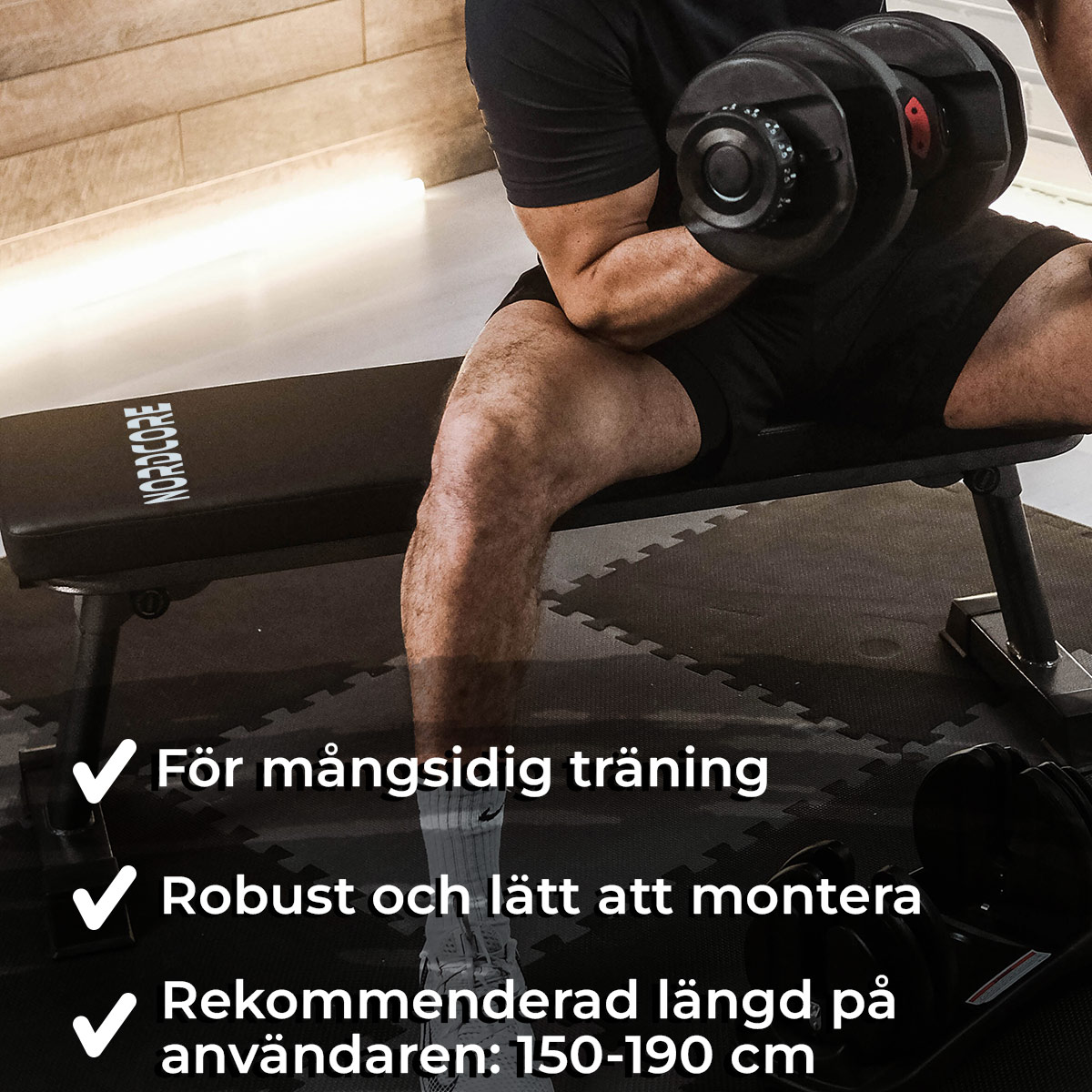 Nordcore Träningsbänk Core