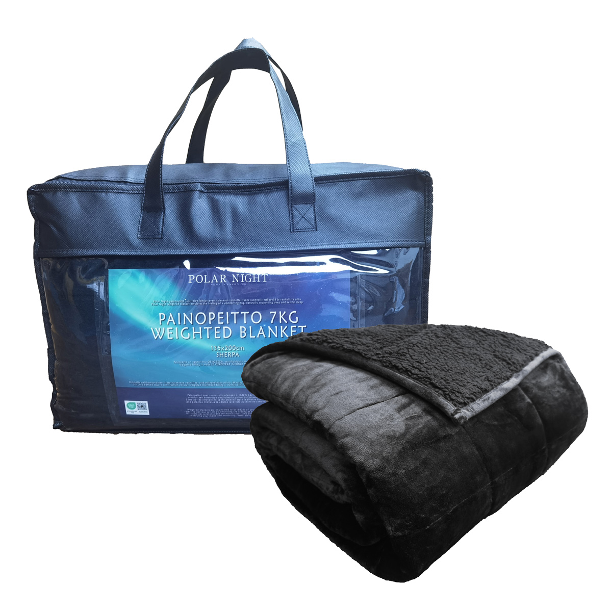 Polar Night Smaguma Sega 135x200cm, sherpa black