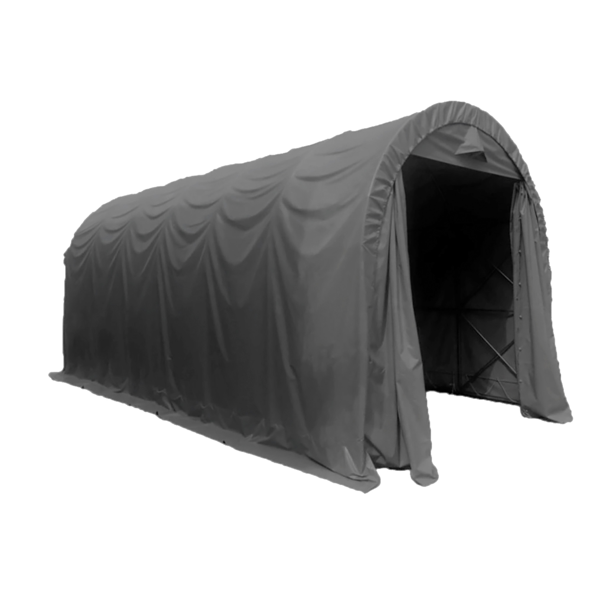 Fornorth Garagetält 3,5x7,5m, mörkgrå