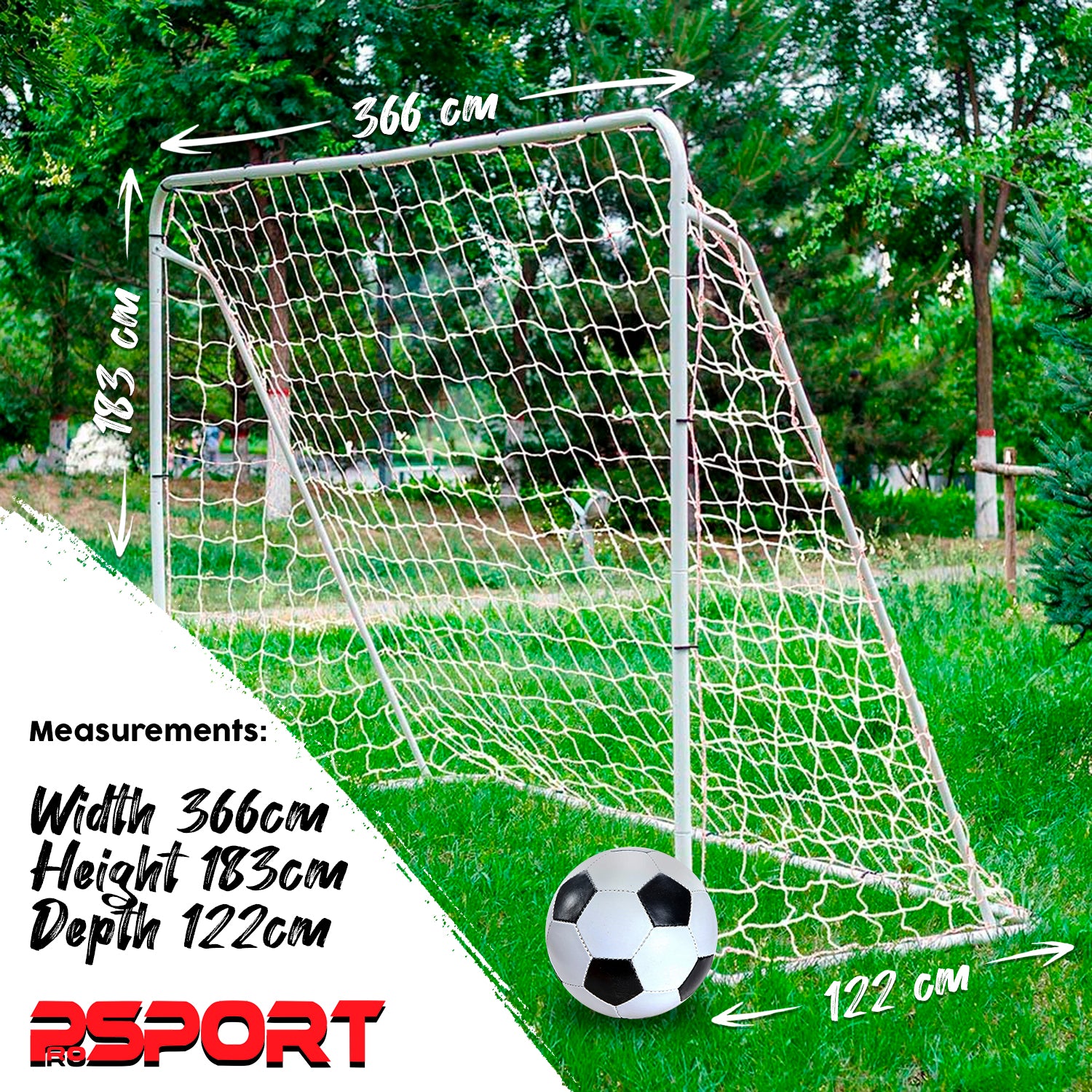Prosport Football Goal Official 366 x 183 cm