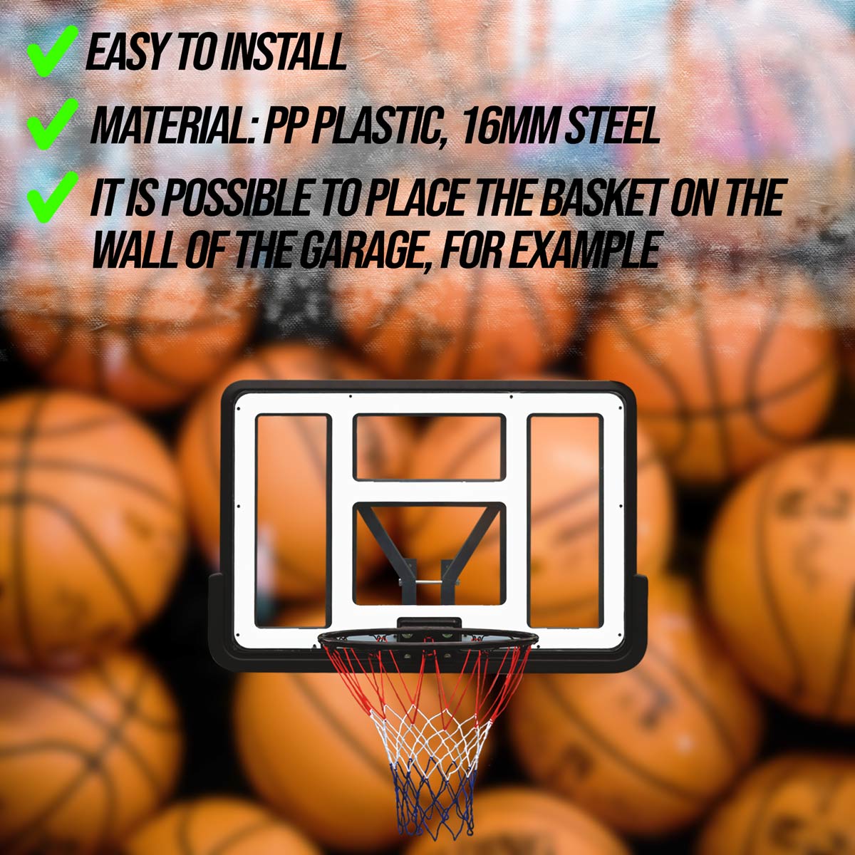 Prosport Basketball Net and Backboard