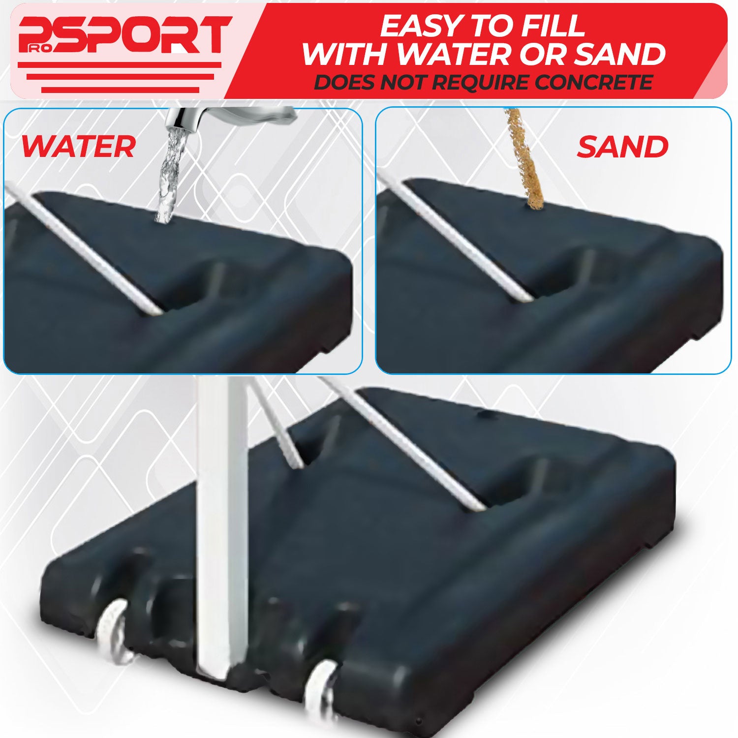 Prosport Basketball Hoop Junior 2,1-2,6m